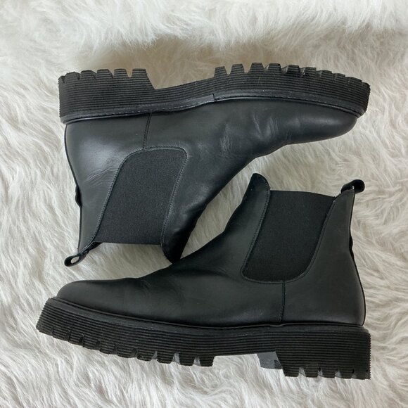 Freda Salvador Susana Genuine Shearling Lined Chelsea Boot 7.5 - Picture 7 of 9